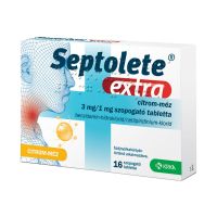 Septolete extra citrom-méz 3 mg/1 mg szopogató tabletta
