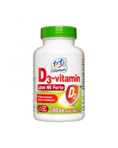 1×1 Vitamin D3-vitamin 4000 NE Forte lime ízben