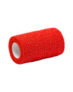 Öntapadó rug.kötésrögzítő pólya piros (8cmx4m)