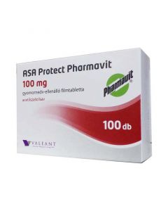 ASA Protect Pharmavit100mg gyomornedv-ellenálló filmtabletta ASA EP (Pingvin Product)