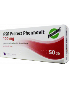 ASA Protect Pharmavit 100mg gyomornedv-ellellenálló filmtabletta ASA EP (Pingvin Product)
