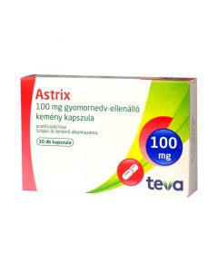 Astrix 100 mg gyomornedv-ellenálló kemény kapszula (Pingvin Product)