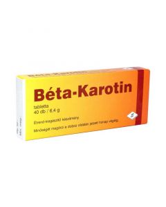 Béta-karotin étrend-kiegészítő tabletta