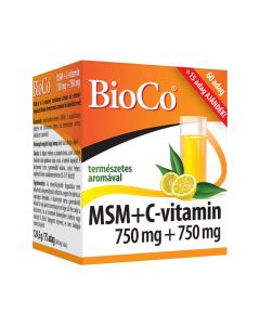 BioCo MSM+C vitamin 750mg+750mg italpor