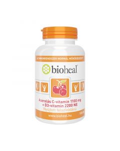 Bioheal Acerolás C-vitamin 1100 mg + D3-vitamin 2200 NE (105 db) filmtabletta (Pingvin Product)