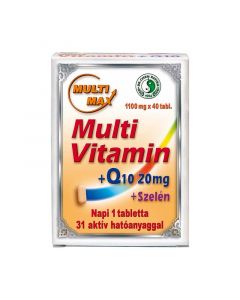 Dr. Chen Multi-Max vitamin+20 mg Q10+ Szelén tabletta 