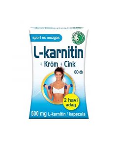 Dr. Chen L-karnitin 500 mg + króm és cink kapszula