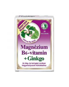 Dr. Chen Szerves Magnézium B6-vitamin + Ginkgo Forte tabletta