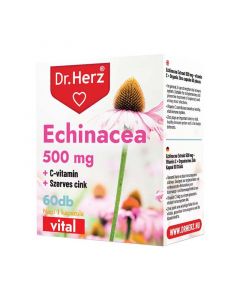 Dr.Herz Echinacea 500 mg+C-vitamin+szerves cink kapszula