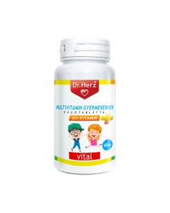 Dr. Herz Multivitamin + D3 rágótabletta gyermekeknek
