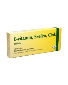 E-vitamin Szelén Cink étrend-kiegészítő tabletta