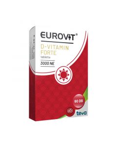 Eurovit D-vitamin 3000NE forte étrend-kiegészítő tabletta