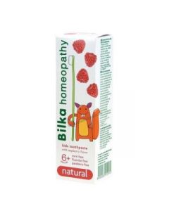 Bilka Homeopátiás natural gyermek fogkrém málna ízesítéssel 6+ cukormentes