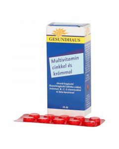 Gesundhaus Multivitamin Zn Króm tabletta