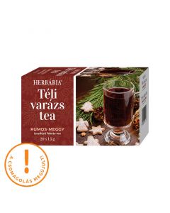 Herbária Téli varázs rumos meggy ízű filteres fekete tea
