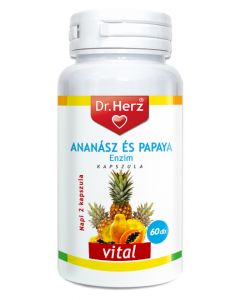 Dr. Herz Ananász Papaya enzim kapszula