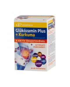 Innopharm Glükozamin Plus+kurkuma étrendkiegészítő filmtabletta