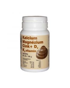 Kalcium + Magnézium + Cink + D3 + K2-vitamin tabletta