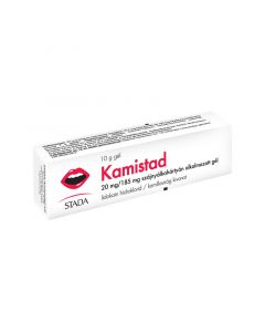 Kamistad 20 mg/185 mg szájnyálkahártyán alkalmazott gél 