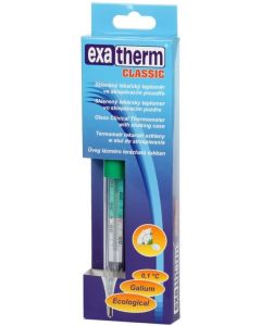 Lázmérő higany mentes EXATHERM EKO (üveg) (Pingvin Product)