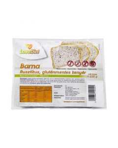 Love Diet gluténmentes rusztikus barna kenyér (Pingvin Product)