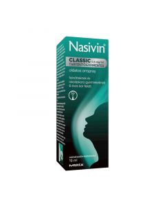Nasivin Classic 0,5mg/ml Tartósítószerment.orrspr. 