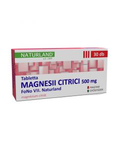 Tabletta magnesii citrici 500 mg FoNo VII. Naturland
