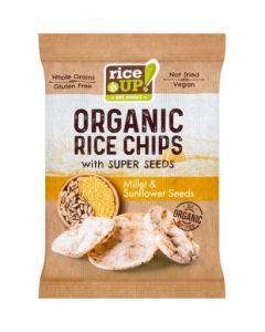 Rice Up Bio barna rizs chips köles napraforgós (Pingvin Product)