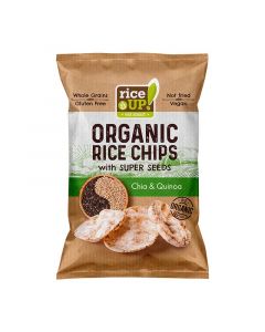 Rice Up Bio barna rizs chips chia mag quinoa (Pingvin Product)