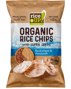 Rice Up Bio barna rizs chips hajdina amarant (Pingvin Product)