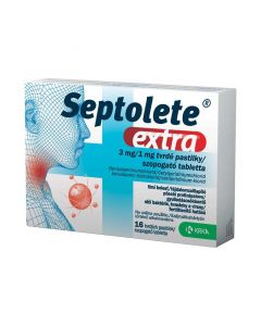 Septolete extra 3 mg/1 mg szopogató tabletta