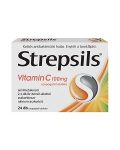 Strepsils Vitamin C 100 mg szopogató tabletta