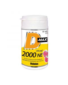 Vitabalans D-Max D3-vitamin 2000 NE rágótabletta