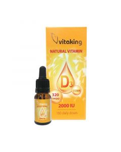 Vitaking Natural D3 vitamin 320 csepp 2000IU