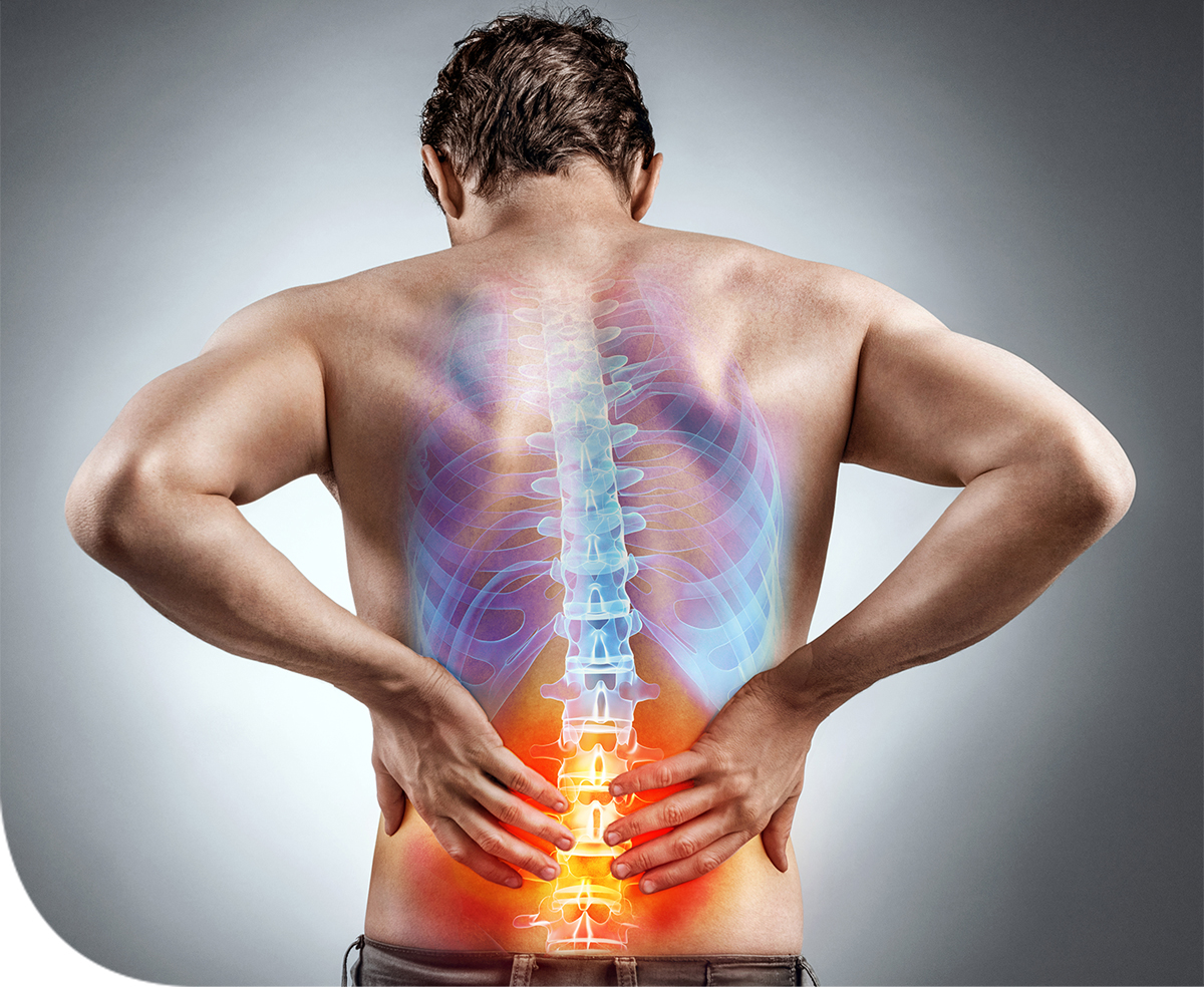 fájdalom a gerinc középső részén deformáló artrózis a vállban