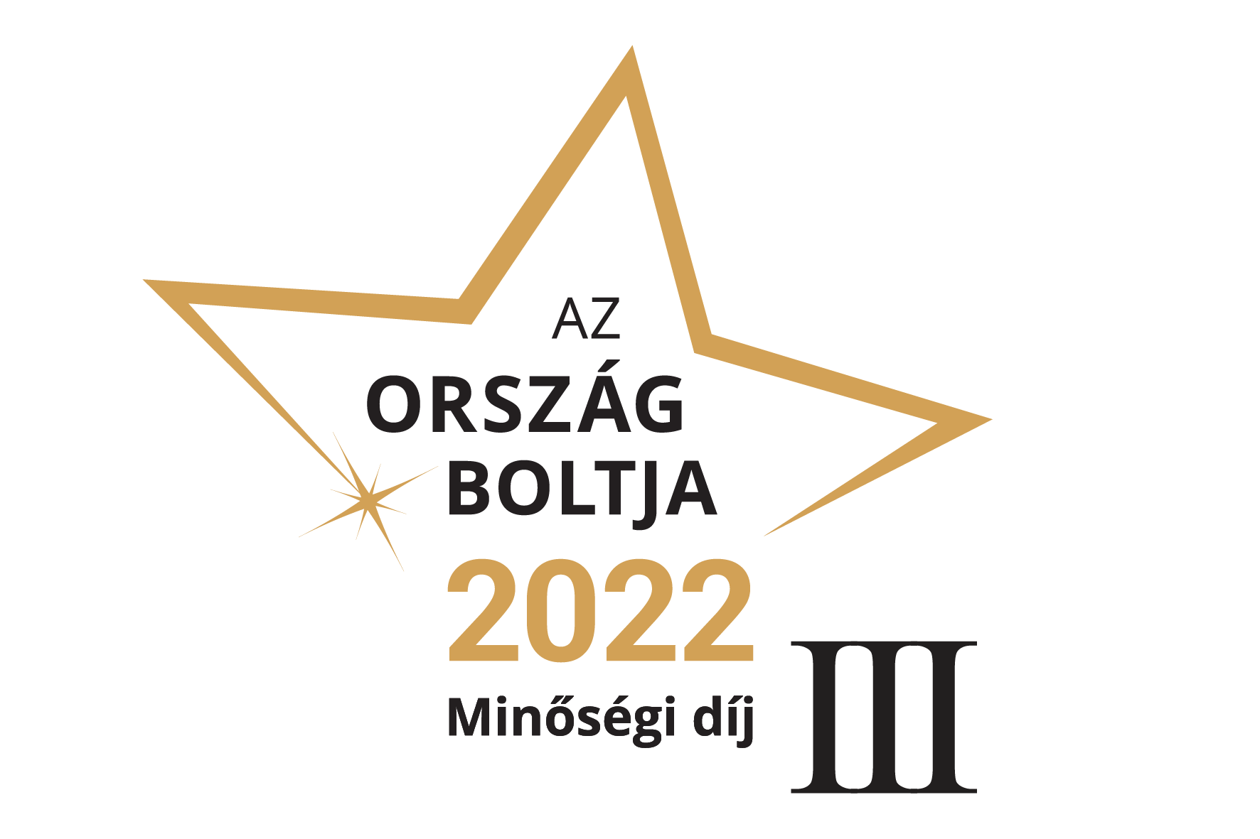 Ország Boltja 2022 Minőségi díj Szépségápolás és egészség kategória III. Helyezett